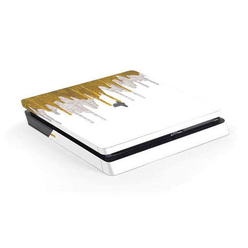 Paint Splatter Gold PlayStation PS4 Skins