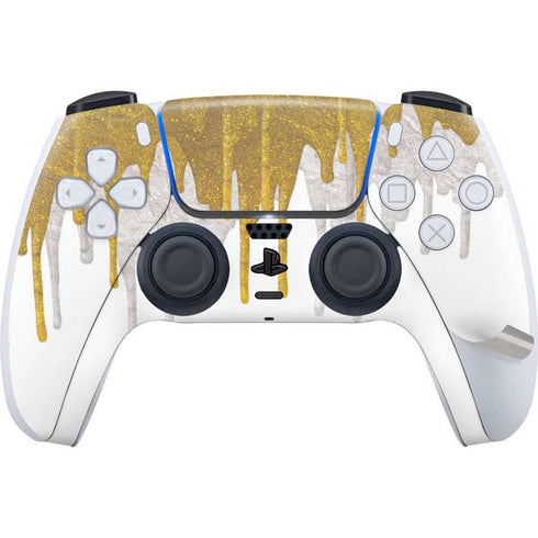 Paint Splatter Gold PS5 Pro Bundle Skin