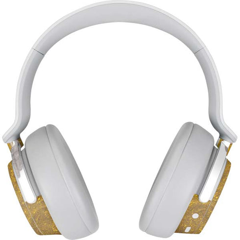 Paint Splatter Gold Surface Headphones Skin