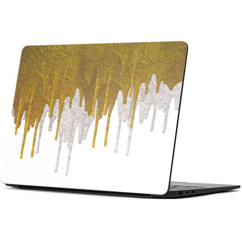 Paint Splatter Gold Surface Laptop 7 13.8in Skin
