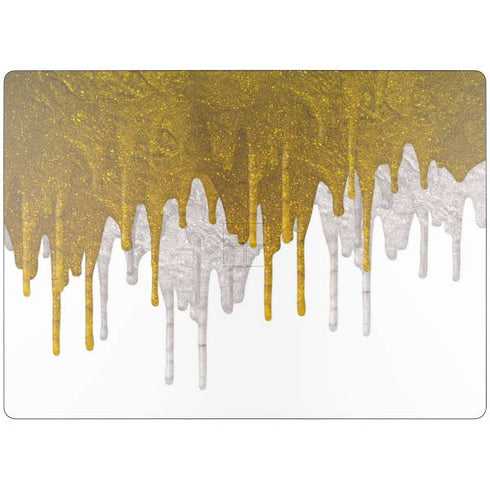 Paint Splatter Gold Surface Laptop 7 13.8in Skin