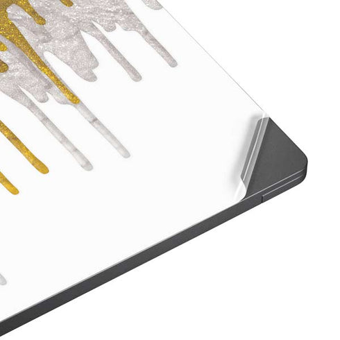 Paint Splatter Gold Surface Laptop 7 13.8in Skin
