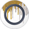 Paint Splatter Gold Wireless Charger Skin
