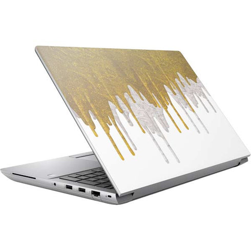 Paint Splatter Gold HP ZBook Fury 16 G10 Skin