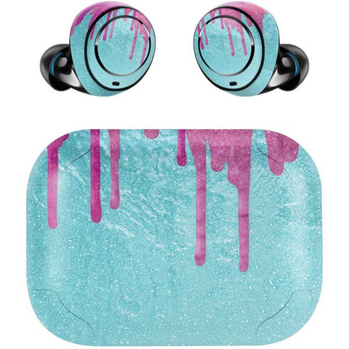 Paint Splatter Purple Amazon Echo Buds Skin