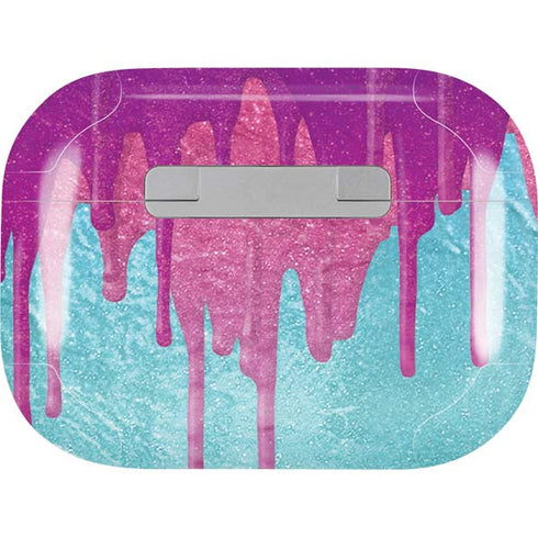 Paint Splatter Purple AirPods Skins