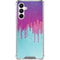 Paint Splatter Purple Galaxy A16 5G Clear Case