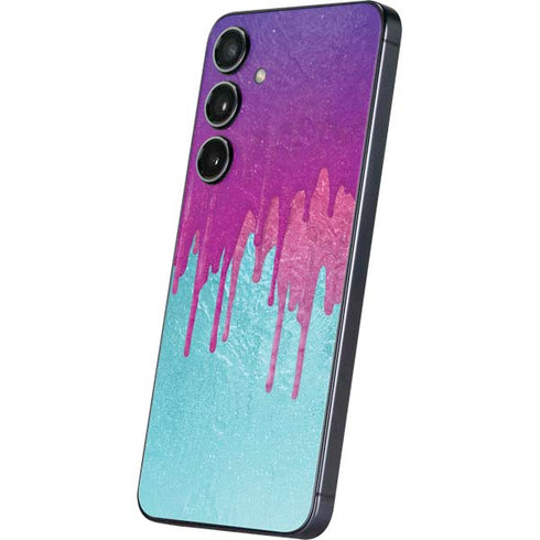 Paint Splatter Purple Galaxy A16 5G Skin