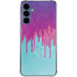 Paint Splatter Purple Galaxy A35 5G Clear Case