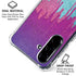Paint Splatter Purple Galaxy A36 5G Clear Case