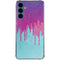 Paint Splatter Purple Galaxy A55 5G Clear Case