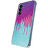 Paint Splatter Purple Galaxy A55 5G Clear Case