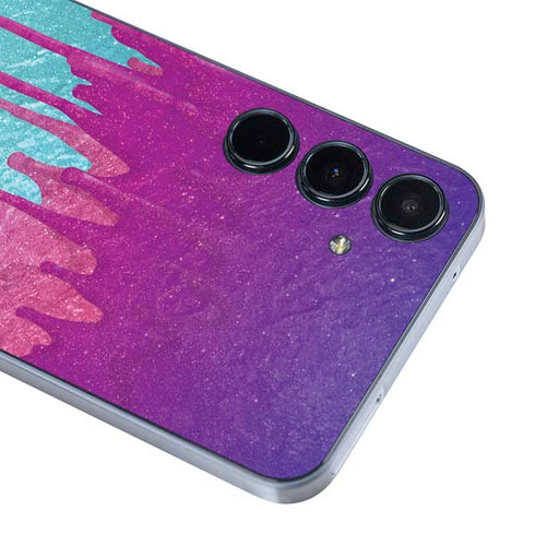 Paint Splatter Purple Galaxy A55 5G Skin