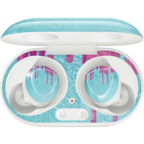 Paint Splatter Purple Galaxy Buds Plus Skin