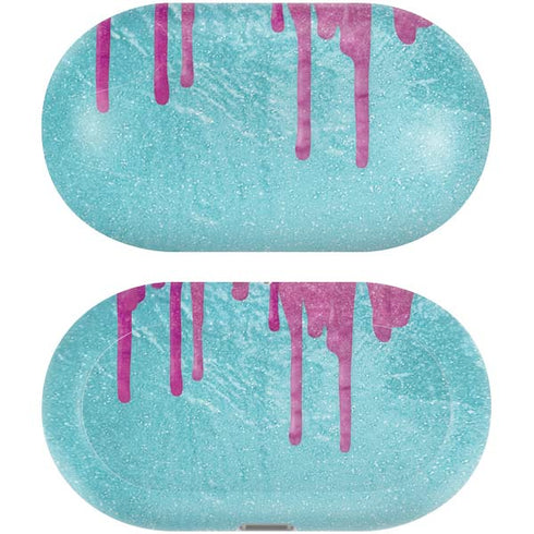 Paint Splatter Purple Galaxy Buds Plus Skin