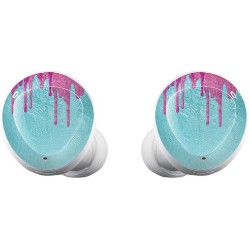 Paint Splatter Purple Galaxy Buds Plus Skin