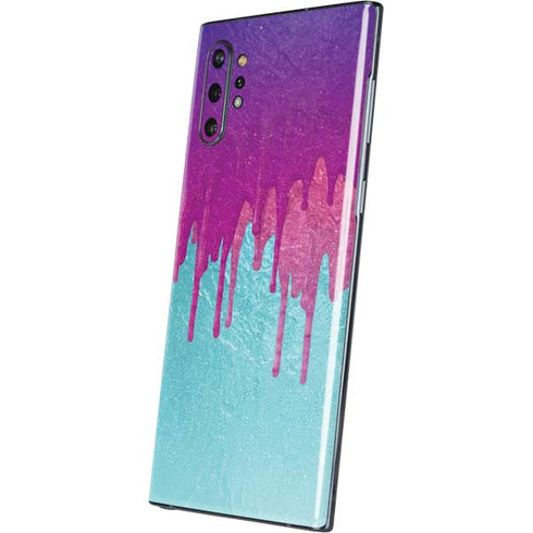 Paint Splatter Purple Galaxy Note 10 Plus Skin
