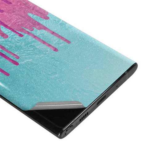 Paint Splatter Purple Galaxy Note 10 Plus Skin