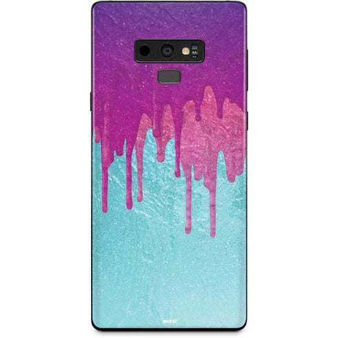 Paint Splatter Purple Galaxy Note 9 Skin