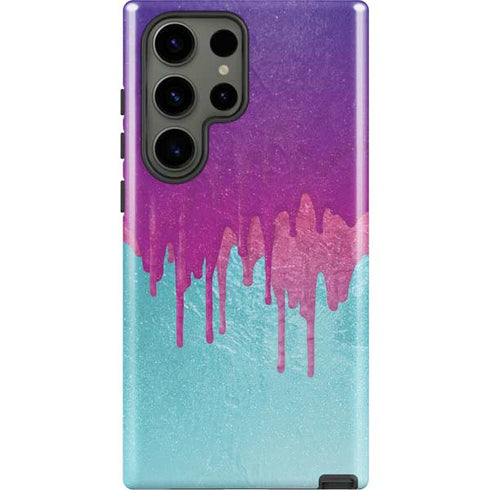Paint Splatter Purple Galaxy S23 Ultra Pro Case