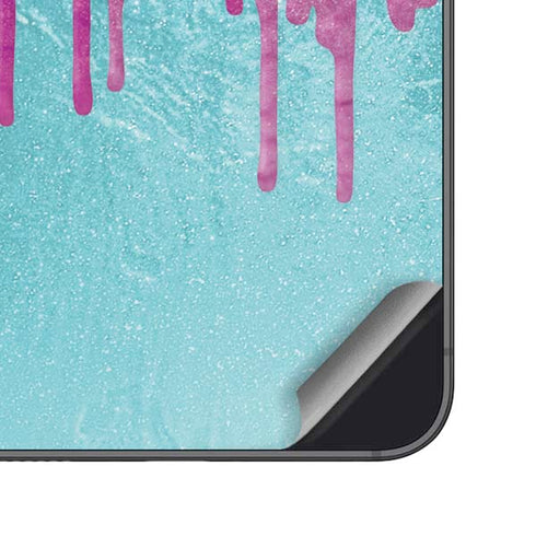 Paint Splatter Purple Galaxy S24 Skin