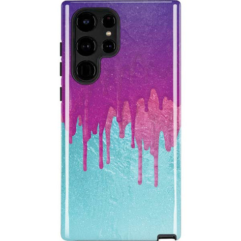 Paint Splatter Purple Galaxy Cases
