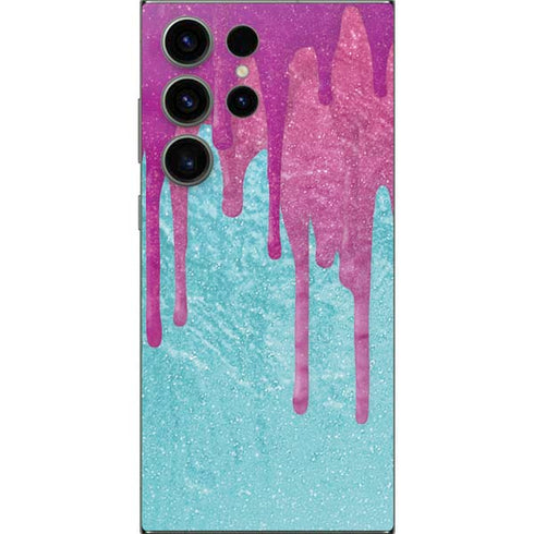 Paint Splatter Purple Galaxy S24 Ultra Skin