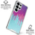 Paint Splatter Purple Galaxy S25 Ultra Clear Case