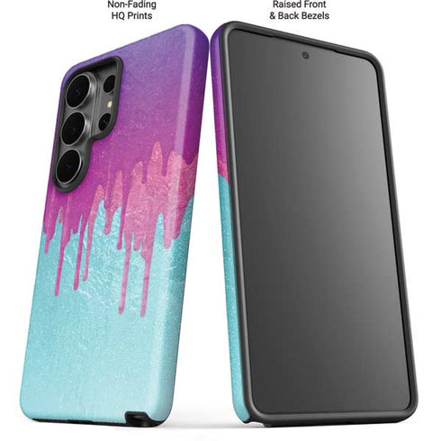 Paint Splatter Purple Galaxy S26 Ultra Impact Case