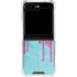 Paint Splatter Purple Galaxy Z Flip6 Clear Case