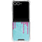Paint Splatter Purple Galaxy Z Flip7 Clear Case
