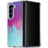 Paint Splatter Purple Galaxy Z Fold5 5G Clear Case