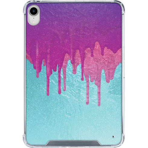 Paint Splatter Purple iPad 11th Gen (2025) Clear Case