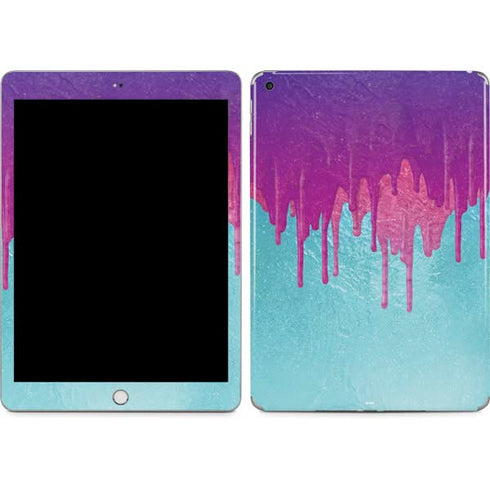 Paint Splatter Purple Apple iPad Skin