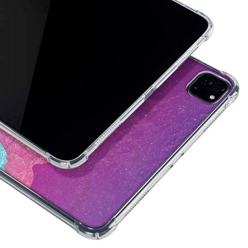 Paint Splatter Purple iPad Pro 11in (2024) Clear Case