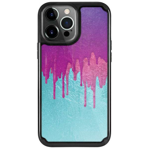 Paint Splatter Purple iPhone Cases