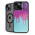 Paint Splatter Purple iPhone 14 Plus Kickstand Case