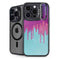 Paint Splatter Purple iPhone 14 Pro Kickstand Case