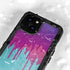 Paint Splatter Purple iPhone 15 Plus Waterproof Case