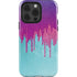 Paint Splatter Purple iPhone 15 Pro Impact Case