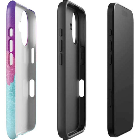 Paint Splatter Purple iPhone 16 Impact Case