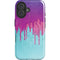Paint Splatter Purple iPhone 16 Magsafe Impact Case