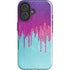 Paint Splatter Purple iPhone 16 Plus Impact Case