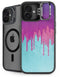 Paint Splatter Purple iPhone 16 Plus Kickstand Case
