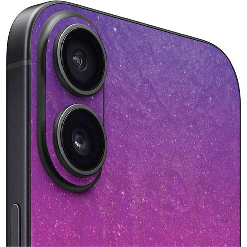 Paint Splatter Purple iPhone 16 Plus Skin