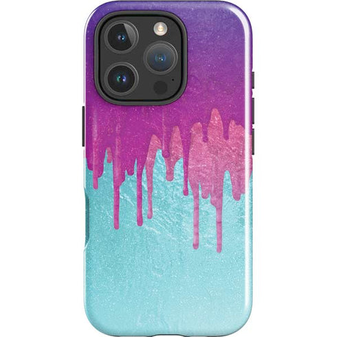 Paint Splatter Purple iPhone 16 Pro Impact Case