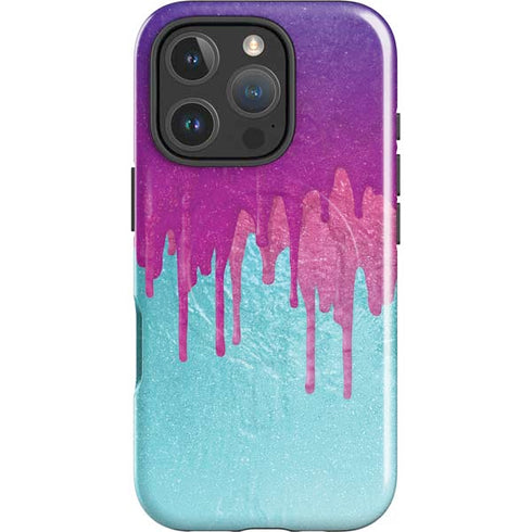 Paint Splatter Purple iPhone 16 Pro Magsafe Impact Case
