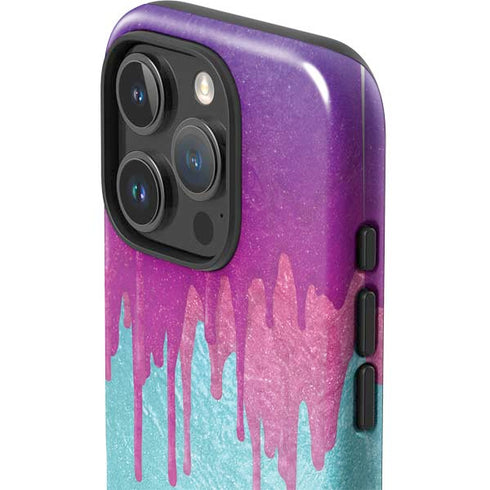 Paint Splatter Purple iPhone 16 Pro Max Impact Case