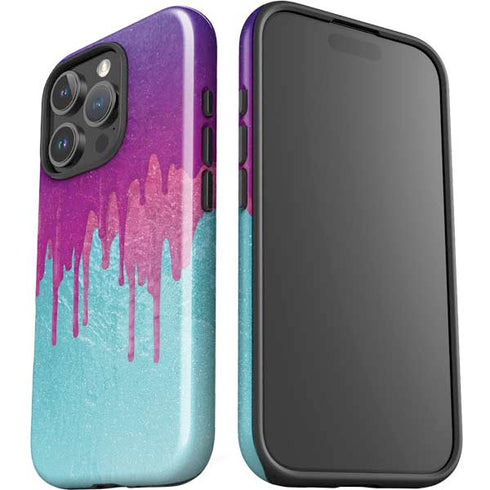Paint Splatter Purple iPhone 16 Pro Max Impact Case