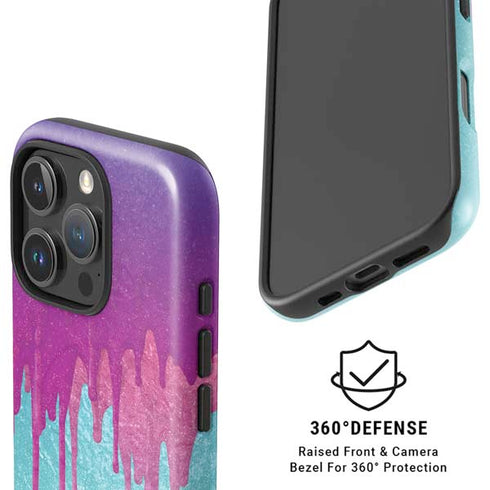 Paint Splatter Purple iPhone 16 Pro Max Magsafe Impact Case